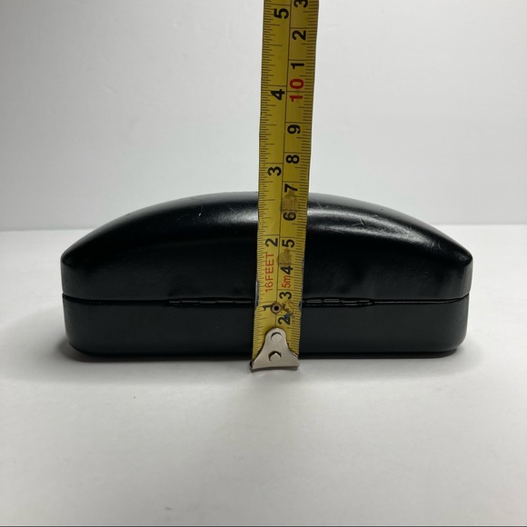 COACH Black Embossed Large Hard Shell Sunglasses Travel Case - Picture 16 of 16